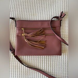 Bretano Mauve Crossbody Medium Sized Bag